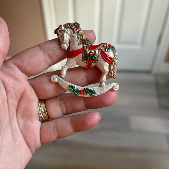 4/$50 Festive Rocking Horse brooch for ugly Christmas sweater 🎄 - Picture 4 of 8